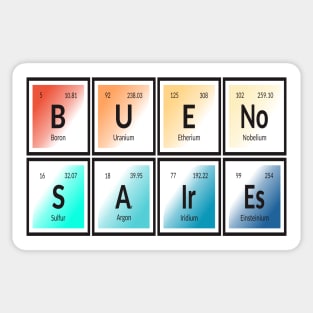 Buenos Aires City | Periodic Table of Elements Sticker